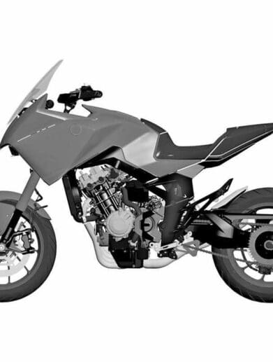 Honda CB4X patent drawing