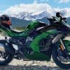 The Klim Krios Pro with my Ninja out in the mountains.