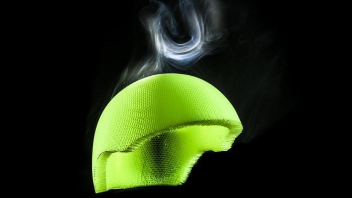 Koroyd helmet liner material. Koroyd helmet liner material.