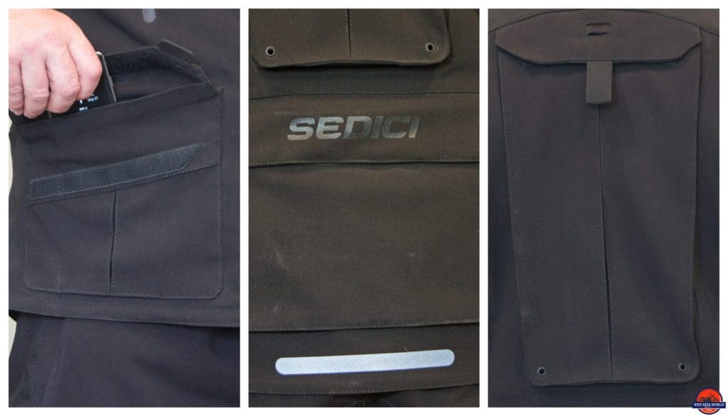 sedici garda exterior pockets