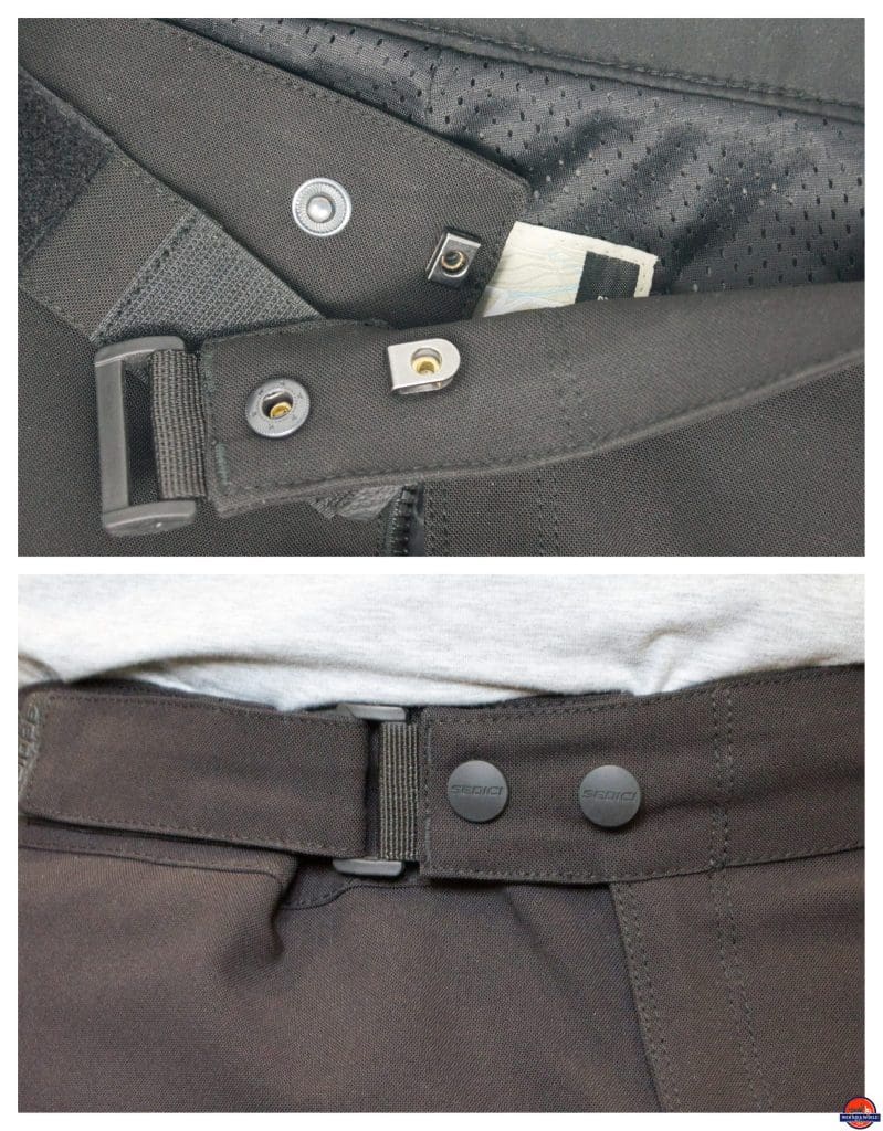 sedici garda pants waist adjustment