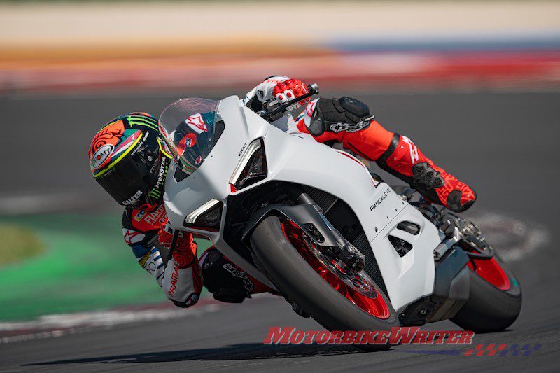 Ducati Panigale V2 in white