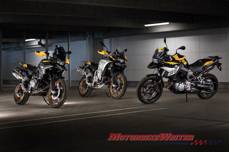 BMW 40 Years anniversary F series GS models