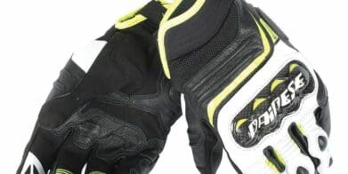 dainese carbon d1 short gloves yellow