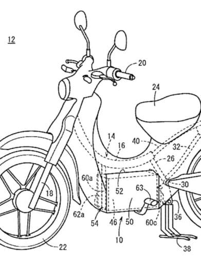 honda super cub electric patent