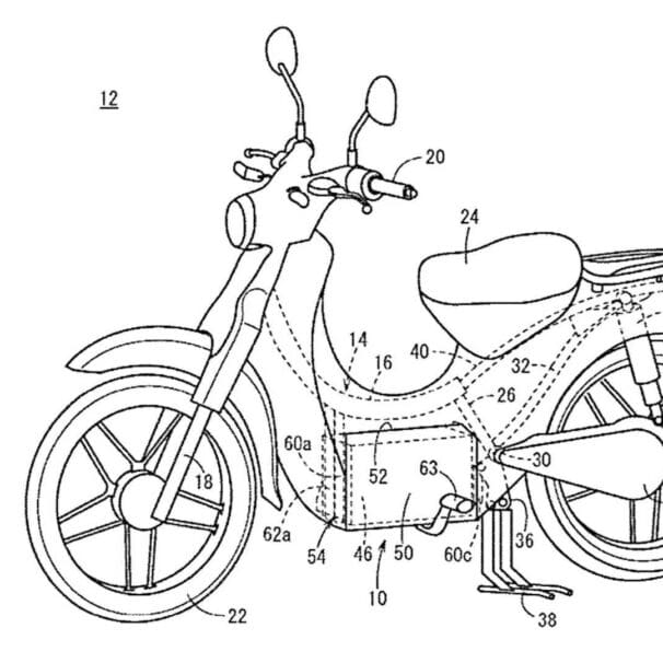 honda super cub electric patent