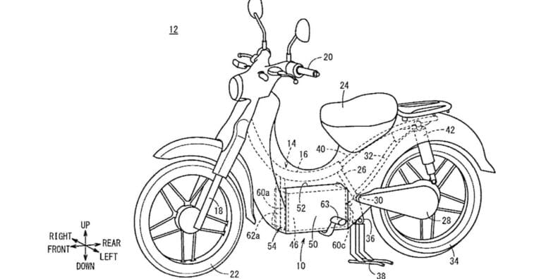 honda super cub electric patent