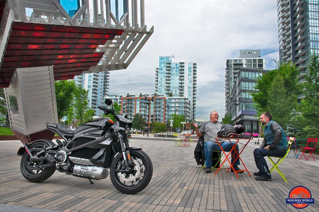 Photographing the Harley Davidson Livewire.