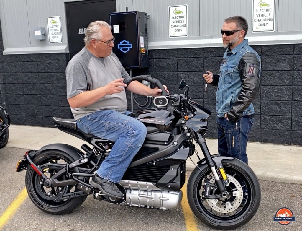 Me and Greg with the Harley Davidson LiveWire.