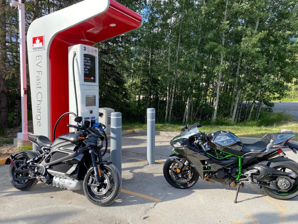 The Harley LiveWire and Kawasaki H2.