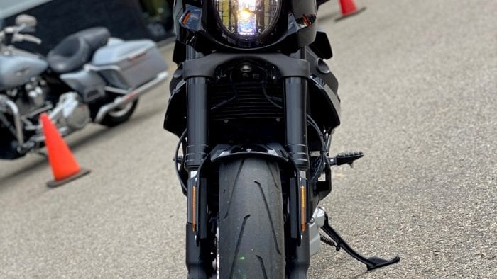 The 2020 Harley Davidson Livewire front end The 2020 Harley Davidson Livewire front end