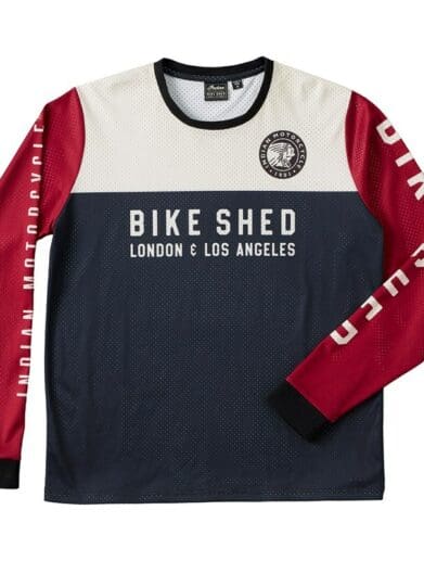the bike shed and Indian motorcycle jersey