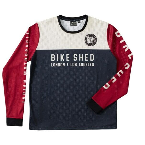 the bike shed and Indian motorcycle jersey