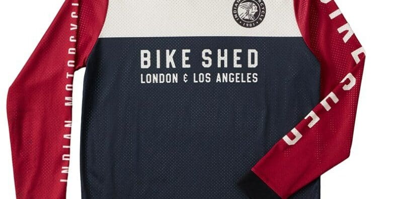 the bike shed and Indian motorcycle jersey