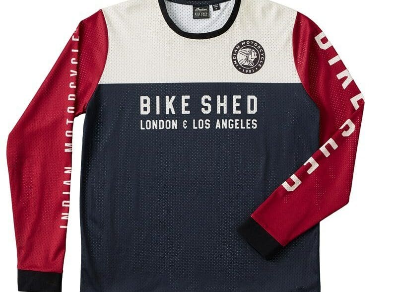 the bike shed and Indian motorcycle jersey