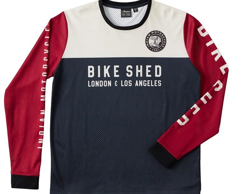 the bike shed and Indian motorcycle jersey
