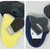 Removable cover on Arai XC helmet cheek pads