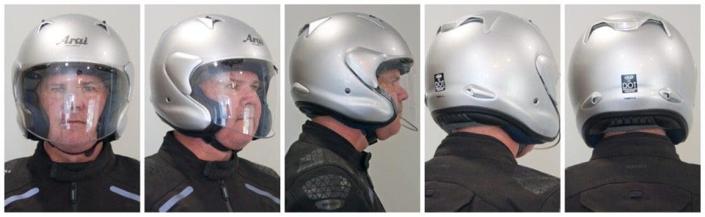 360 degree view of Arai XC helmet