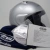 Box contents of Arai XC helmet