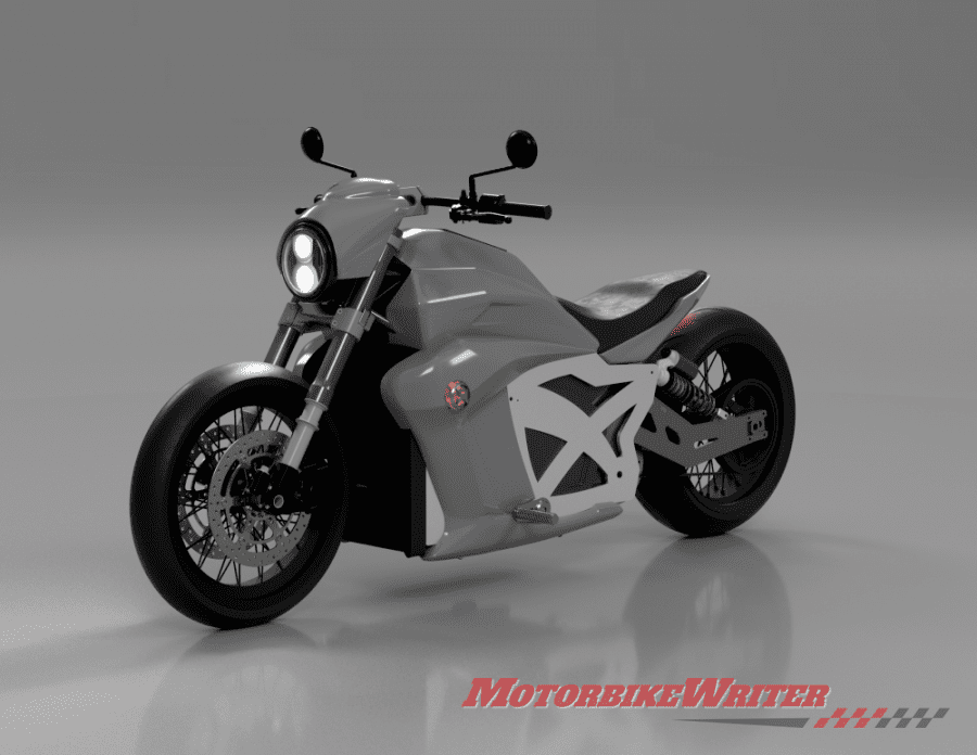 Evoke electric motorcycle