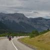 Highway riding in Alberta, Canada.