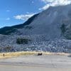 Frank Slide British Columbia with Turtle Mountain in the background.