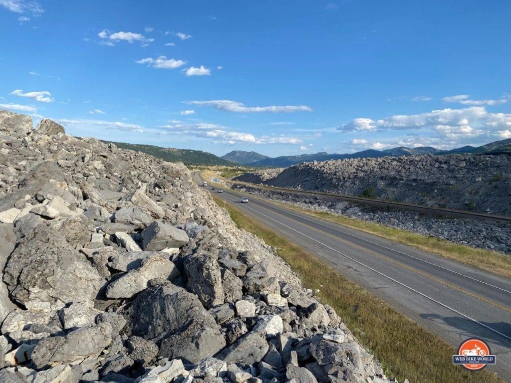 Frank Slide British Columbia.