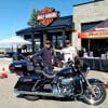 Jim Pruner and Paco Montes at Calgary Harley Davidson.