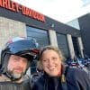 Jim and Jenna Pruner at Calgary Harley Davidson.