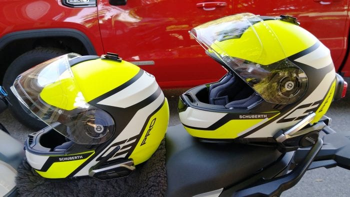 schuberth helmet with sena 50s & sena 50r