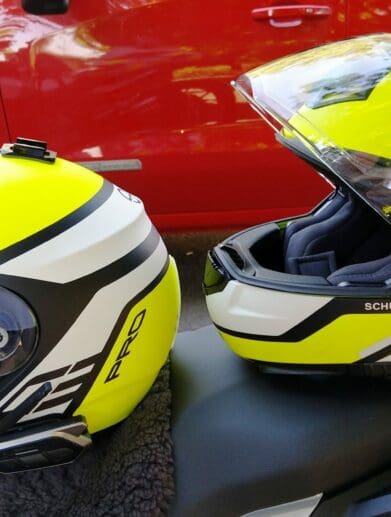 schuberth helmet with sena 50s & sena 50r