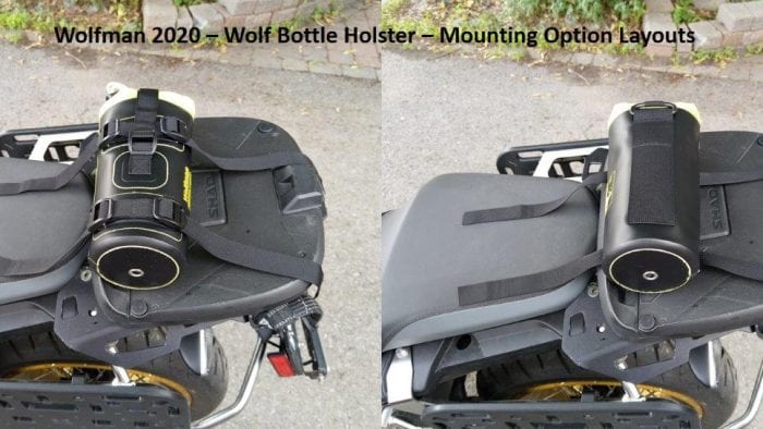 Wolfman Wolf Bottle on motorcycle Wolfman Wolf Bottle on motorcycle