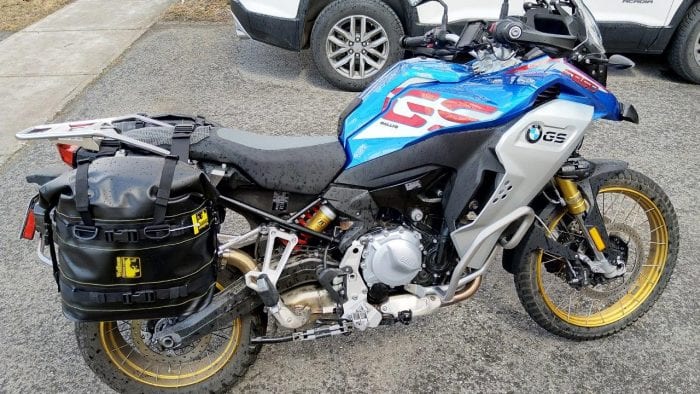 Wolfman Expedition Saddle Bag on 2019 BMW F 850 GS Wolfman Expedition Saddle Bag on 2019 BMW F 850 GS