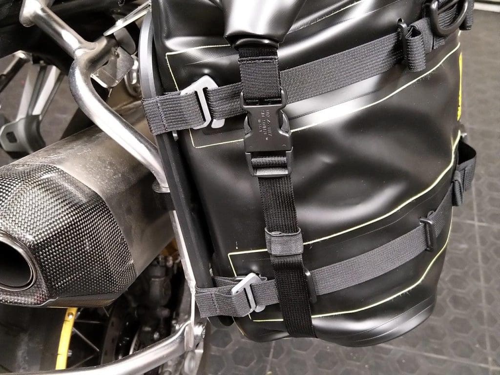 Plastic D-rings on Wolfman Expedition Saddle Bag