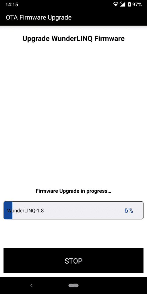 WunderLINQ firmware update process