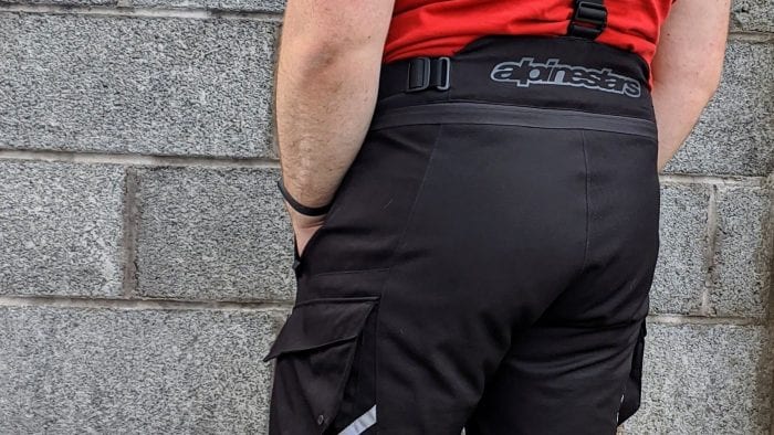 nevin power wearing alpinestars andes II motorcycle pants