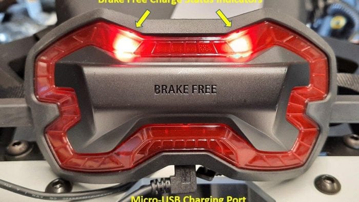 Brake Free Wireless Helmet Light charging indicators Brake Free Wireless Helmet Light charging indicators