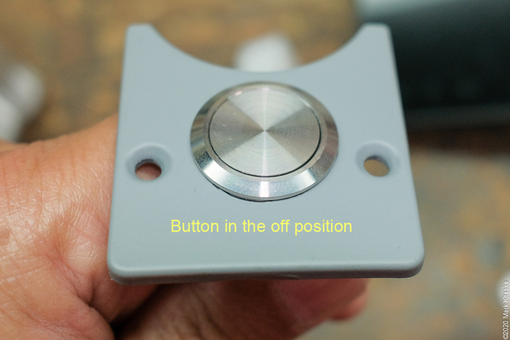 Kalk power button in off position