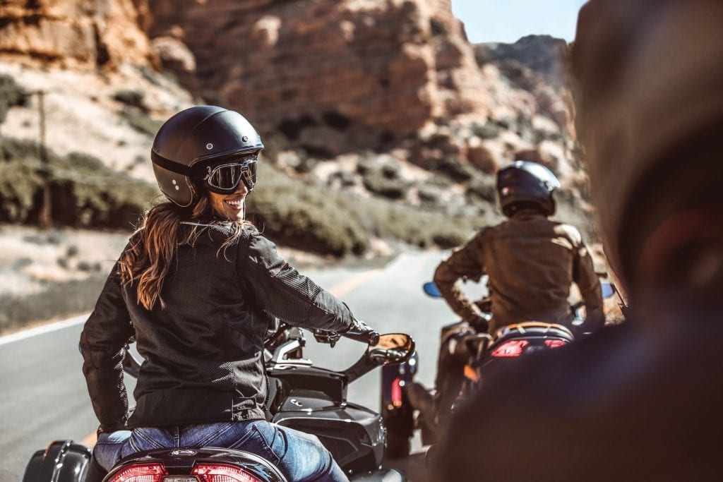 riding a can-am spyder