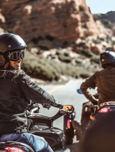 riding a can-am spyder