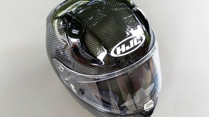 Top view of HJC RPHA 11 Pro Carbon helmet