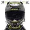 Front face view of HJC RPHA 11 Pro Carbon helmet