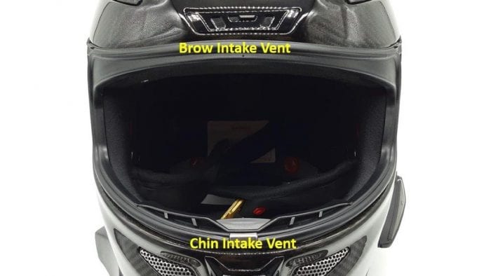 Front face view of HJC RPHA 11 Pro Carbon helmet