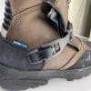 The right side latch closed on the Joe Rocket Canada Whistler Adventure boots.