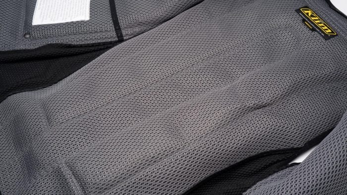 Mesh interior view of Klim Ai-1 airbag vest