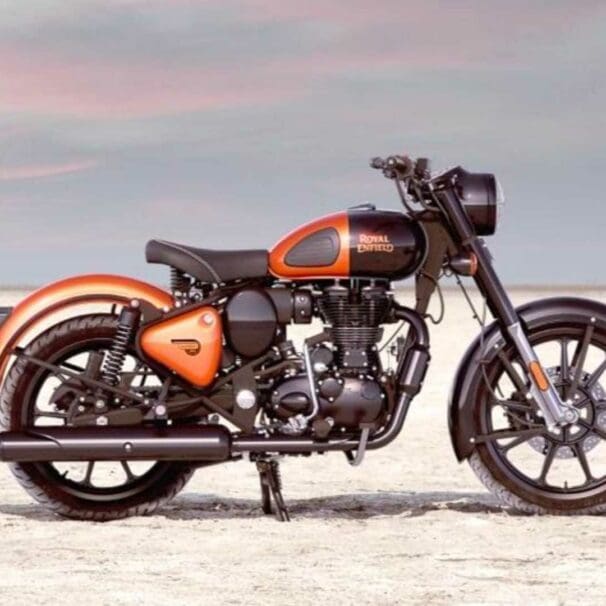 Royal Enfield Orange ember classic 350