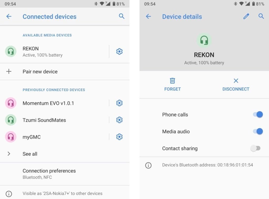 Pairing iASUS REKON with smart phone
