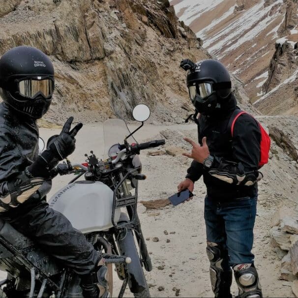 motorcyclists wearing gear