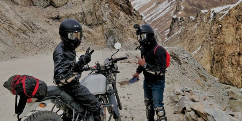 motorcyclists wearing gear