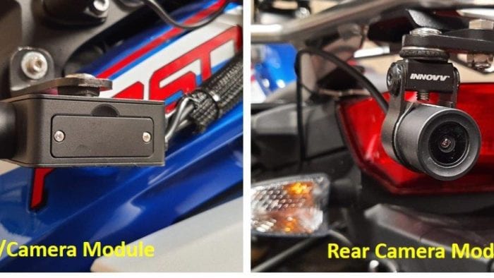 The front and rear INNOVV camera system modules The front and rear INNOVV camera system modules